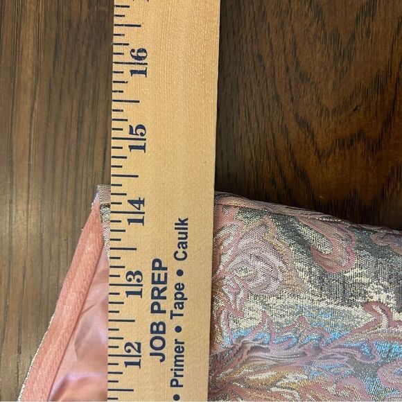 NWT women’s pink metallic woven mini dress w pockets. Size small. Party. Event. - Picture 10 of 10